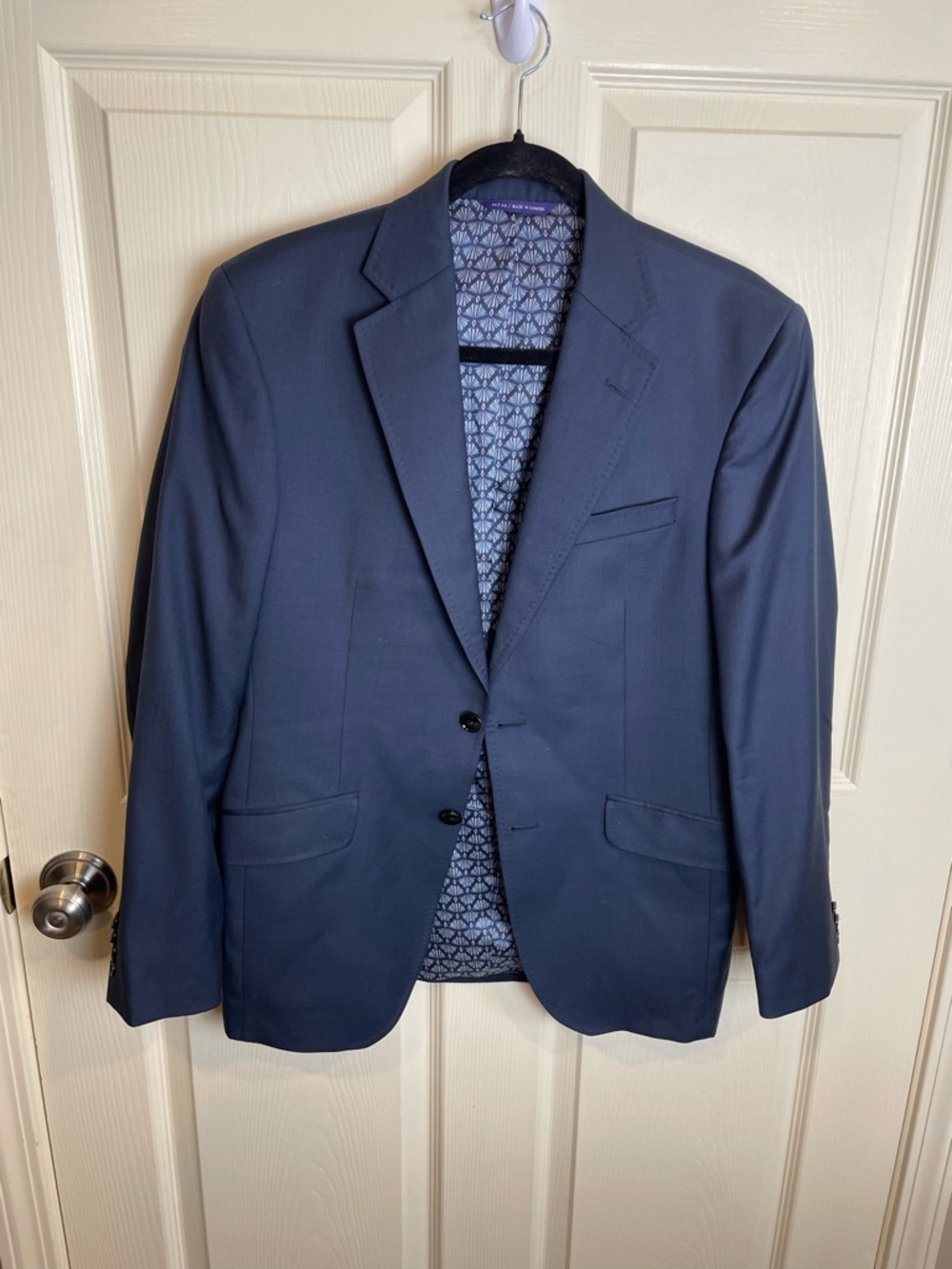 Ted baker navy blue light weight wool blazer 40 s